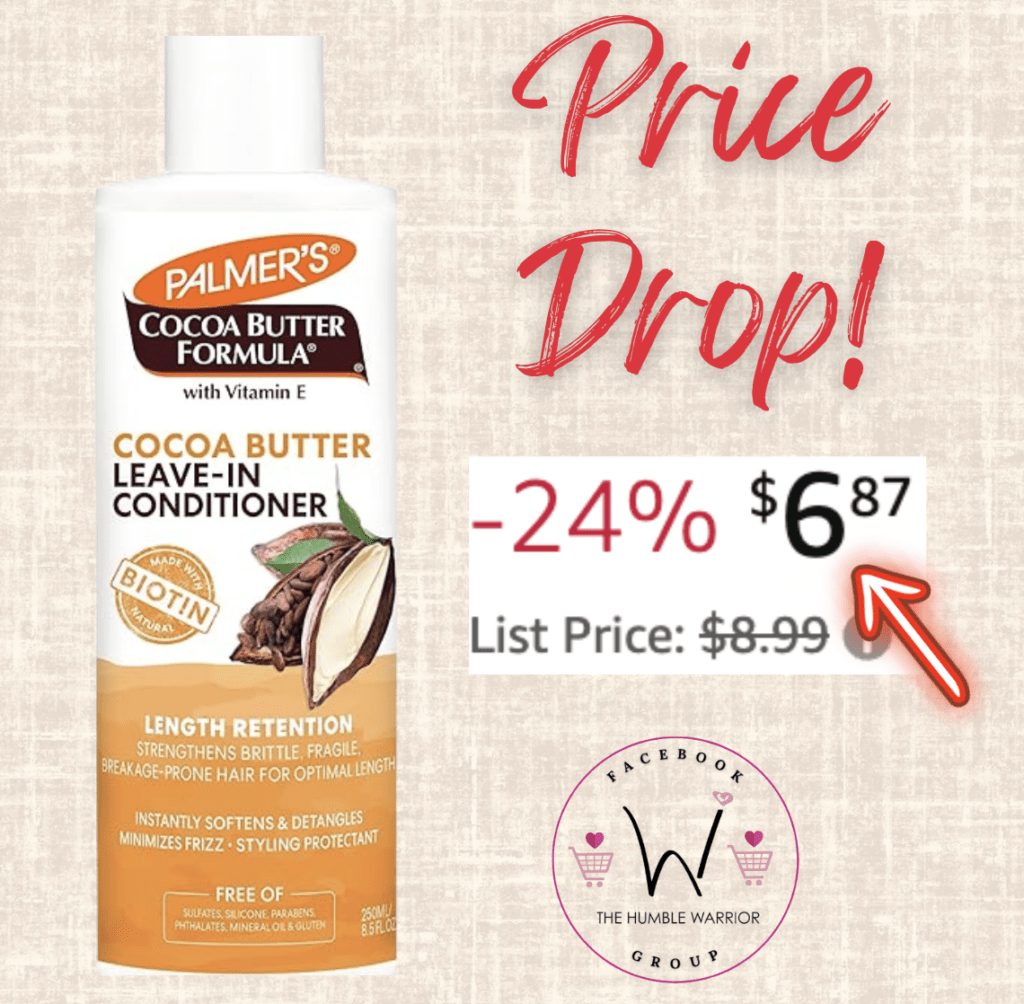 Palmer’s Cocoa Butter & Biotin Length Retention Leave-In Conditioner!